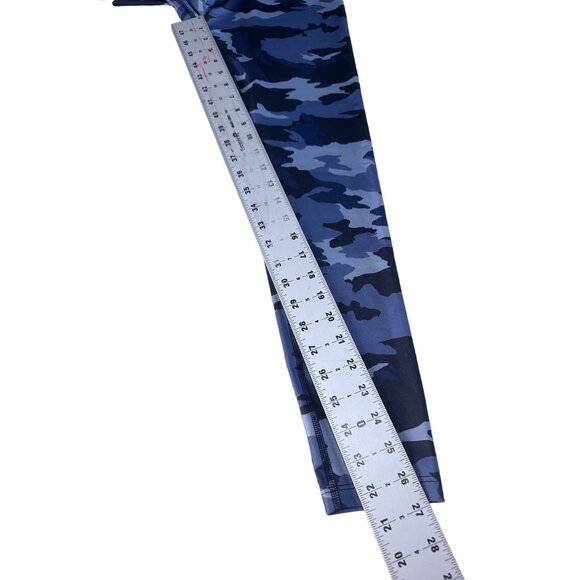 Beyond Yoga Camo Leggings Womens Medium Blue High Rise Skinny Workout Gym yoga - Picture 8 of 16